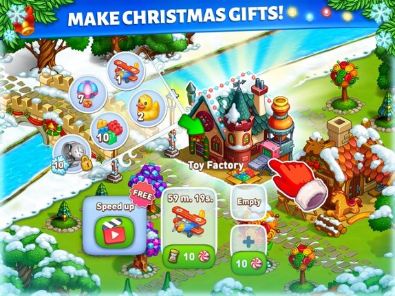 New Year Farm of Santa Claus Image