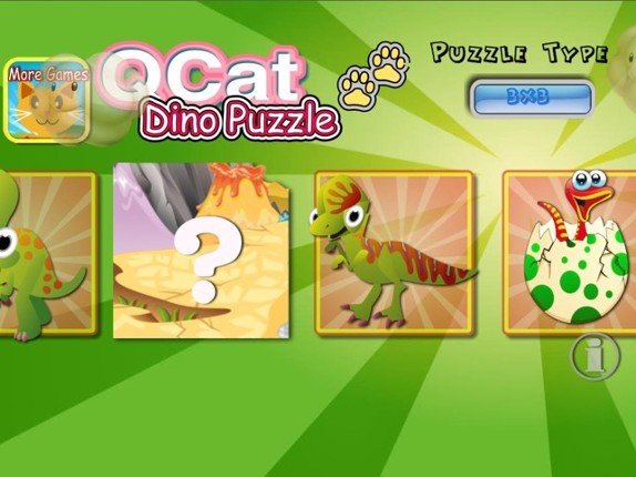QCat - Puzzle &amp; Trivia of Dino World For Toddlers and Kids (free) Image