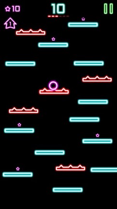 Rock Hero Jump in glow sparkling amazing fantasy space screenshot