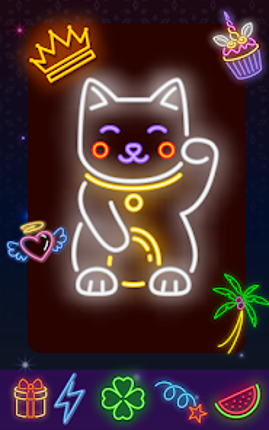 Glow Doodle Art - Color & Draw screenshot