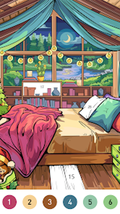 Interior Color by Number Book Image