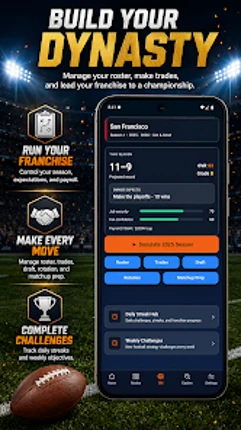 20-0 Football Draft & GM Mode Image