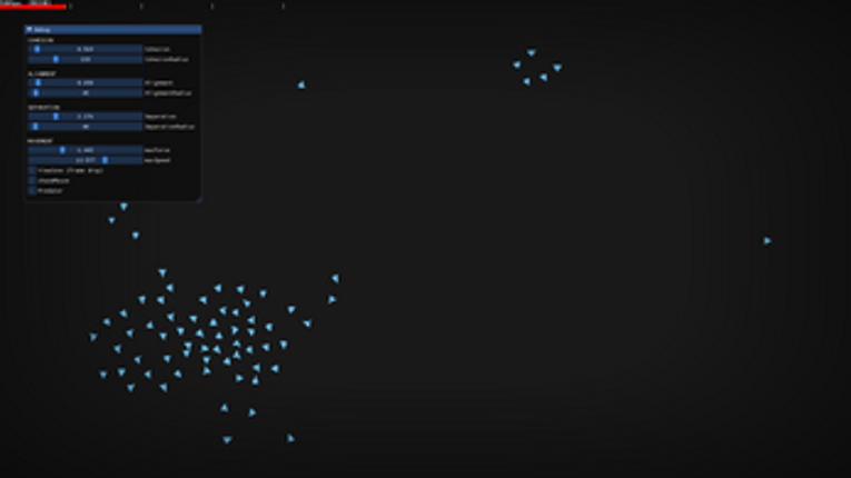 Boids simulation Image