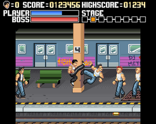 Devil's Temple - Son of the Kung Fu Master (CBM Amiga) Image
