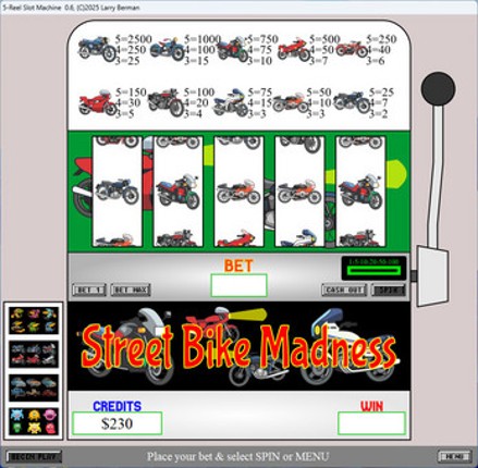 Universal 5-Reel Slot Machine w/Bonus Wheel Image