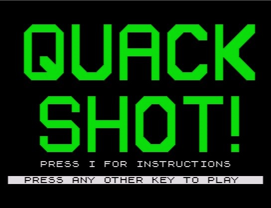 Games like DuckHunt/Quack Shot - ZX Spectrum
