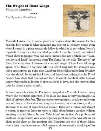 The Quarterly Review of Contemporary Country Volume 1, Issue 4 (Final) screenshot