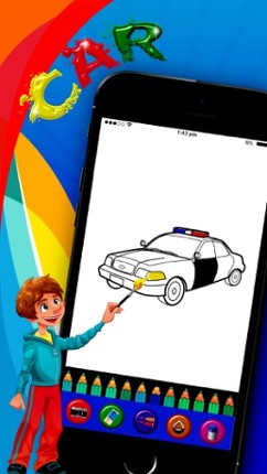 HandPaint Cars - Cars coloring book for toddlers screenshot