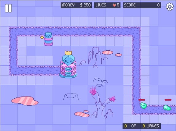 Pixel Cute Tower Defender 2d Free Game screenshot