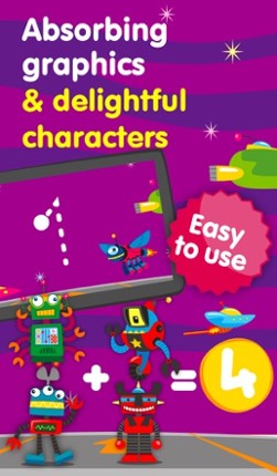 Robots & Numbers - games to learn numbers and practice counting, sums & basic maths for kids and toddlers (Premium) screenshot