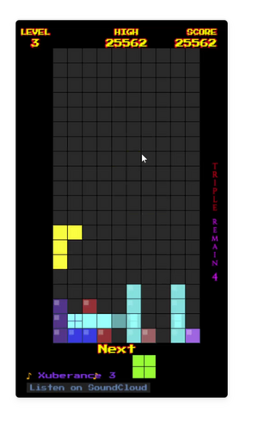 Xuberance Of Frozen Tetris screenshot