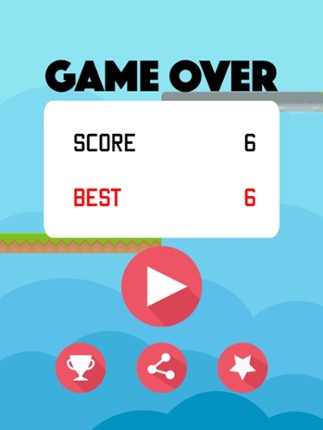 Color Red Geometry Bird Square Blok Jump Dash Spikes screenshot