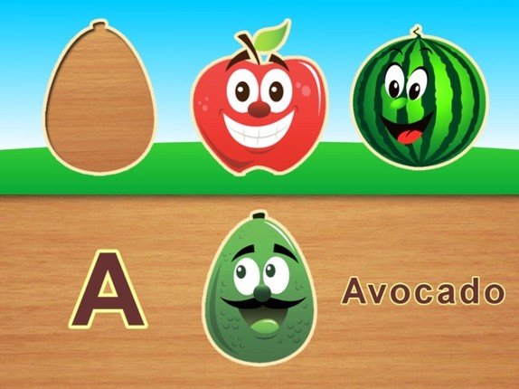 Fruits alphabet for kids - children's preschool learning and toddlers educational game Image