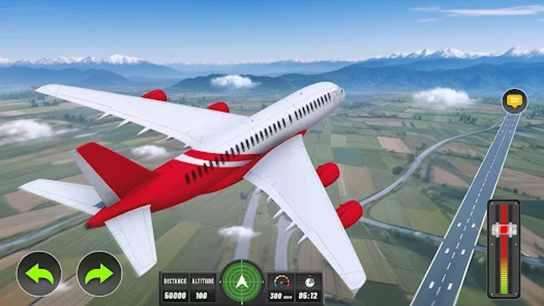 Airplane flight Simulator Game screenshot