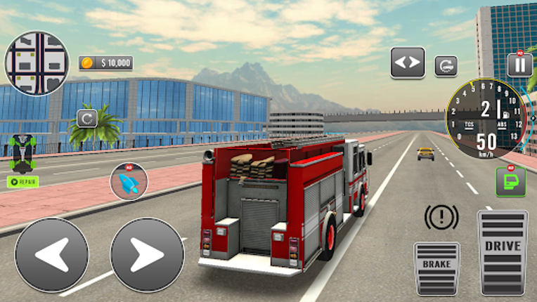 US Firefighter 3D Truck Rescue screenshot