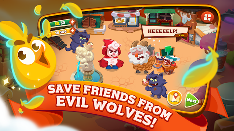 Sheepong : Match-3 Adventure screenshot