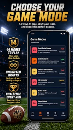 20-0 Football Draft & GM Mode Image