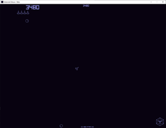 Asteroids Deluxe screenshot