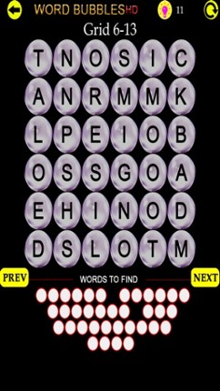 Word Bubbles HD screenshot