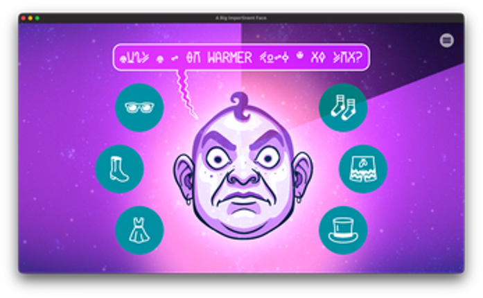 A Big Impertinent Face Image