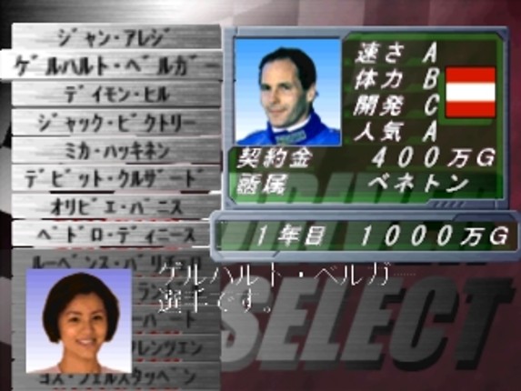 F-1 Grand Prix 1996: Team Unei Simulation screenshot