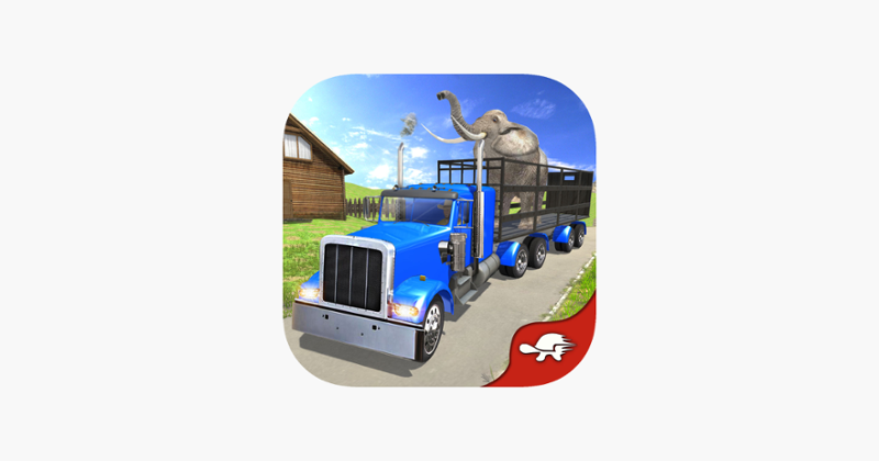 Farm &amp; Zoo Angry Animals Transporter Truck Driving Game Cover