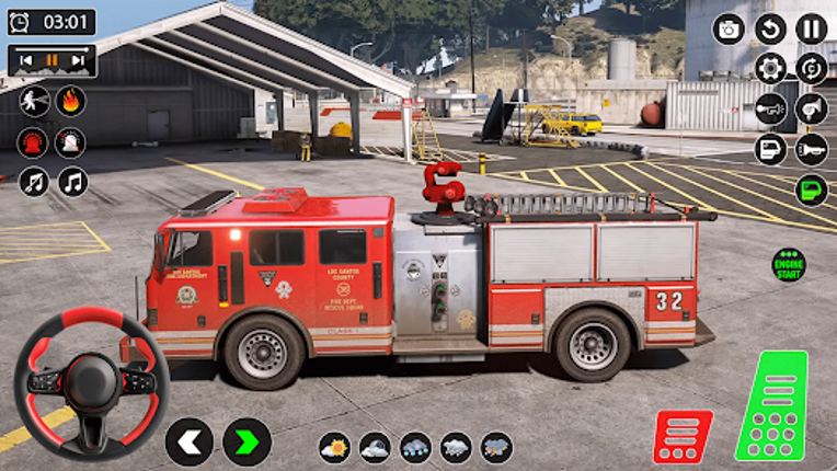 Fire Truck 3D Firefighter Game screenshot