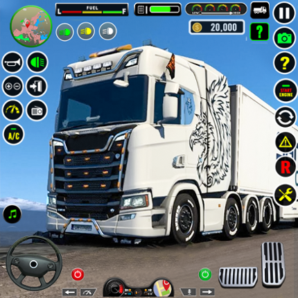 Real Truck Driving Cargo Truck Image