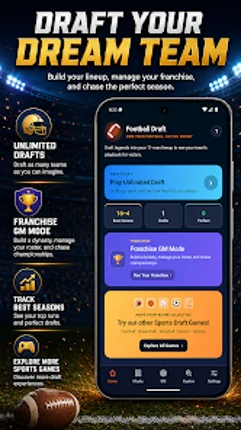 20-0 Football Draft & GM Mode screenshot