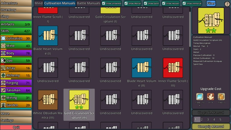 Idle Cultivation screenshot