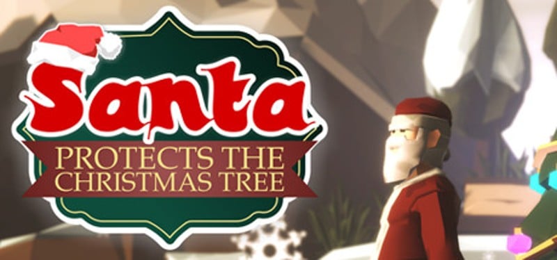 Santa Protects the Christmas Tree Image