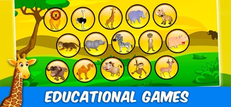 Savanna Animal Puzzle for Kids screenshot