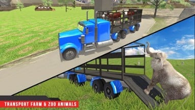 Farm &amp; Zoo Angry Animals Transporter Truck Driving Image