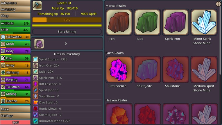 Idle Cultivation screenshot