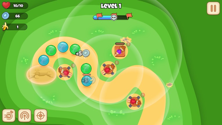 Monkey Bubble Defense screenshot