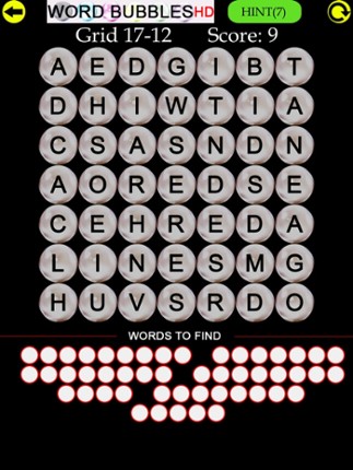 Word Bubbles HD screenshot