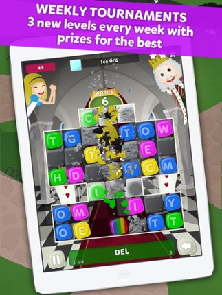 Wuzzle: Words with color match game to play with letters in a new original way incuding awsome wordsearch, anagrams and good educational board mini games to learn spelling and vocabulary. Free! screenshot