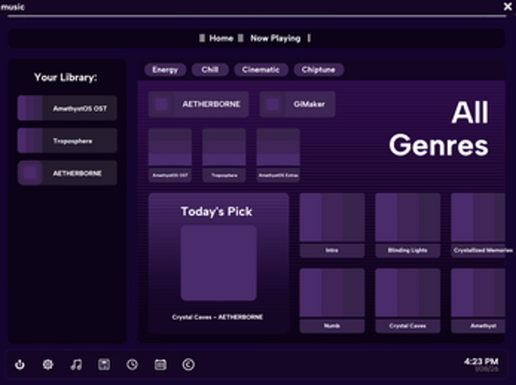AmethystOS screenshot