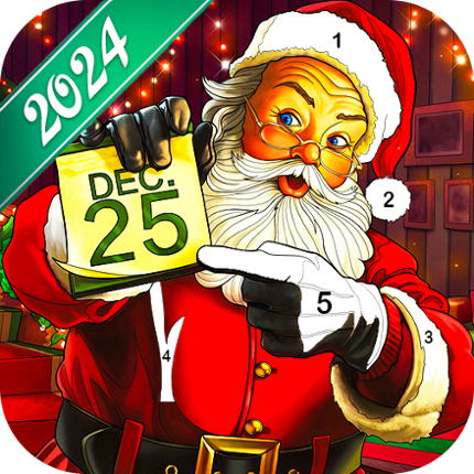 Christmas Game Color by number Image
