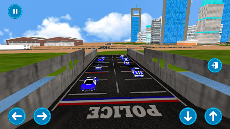 Police Muscle Car Cargo Plane Image