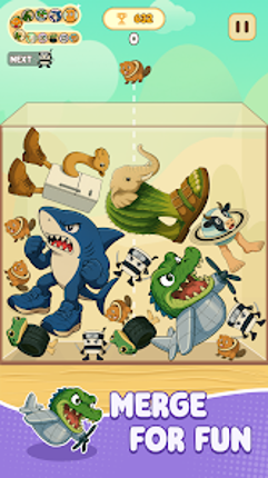 Italian Animals Merge & Drop screenshot