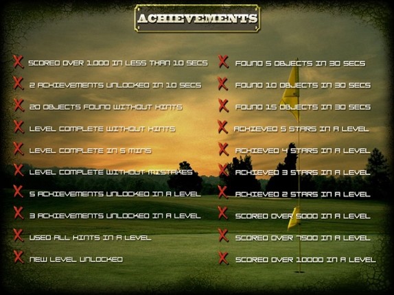 Great Golf Hidden Object Game screenshot