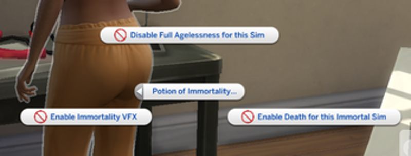 Immortality Toggles Image