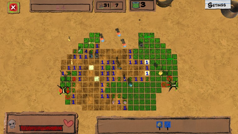 Sam's Die-abalical Minesweeper screenshot