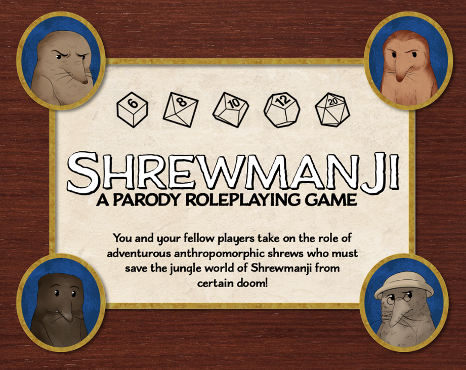 Games like Shrewmanji: A Parody Roleplaying Game