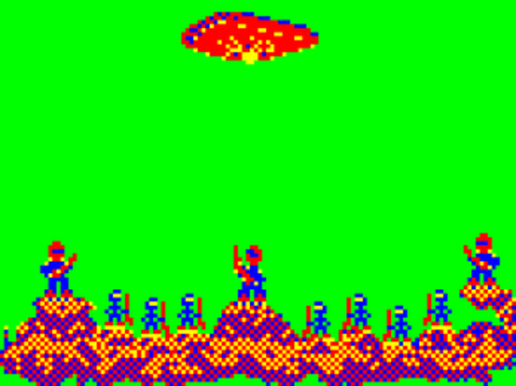 Ultrix Sentinel (TRS-80 MC-10) screenshot