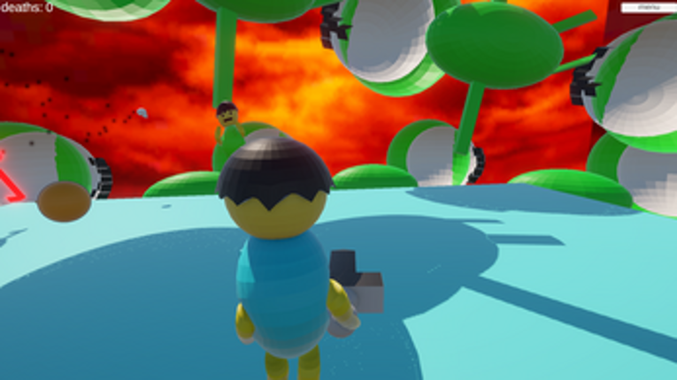 Daniel fights a large monster Image