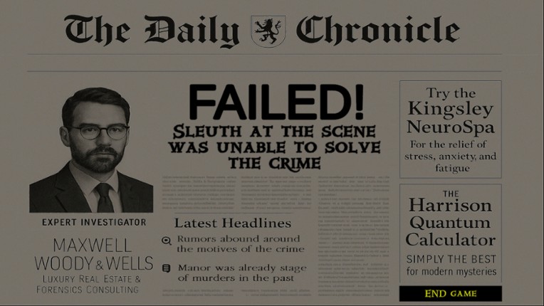 Death in the Manor screenshot