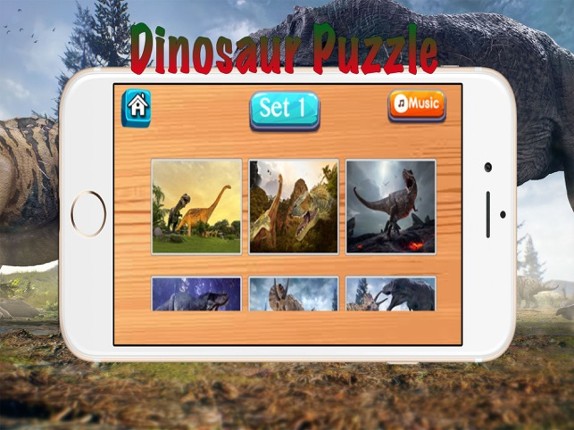 Dinosaur Puzzle Jigsaw for Kids and Toddlers Games Image