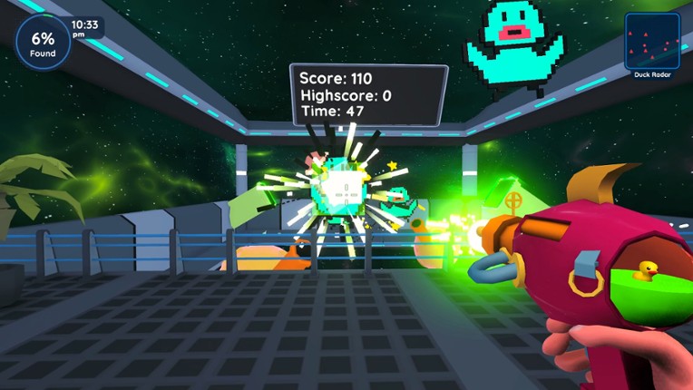 Find 100 Ducks and Blast Them...IN SPACE!!! screenshot